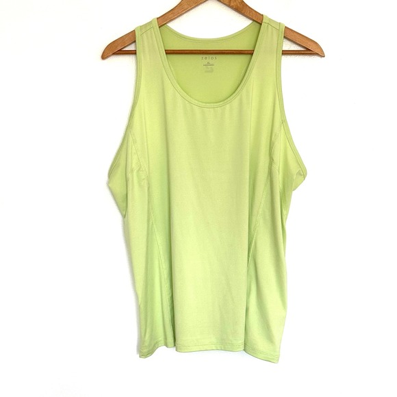 Zelos Tank Top Women's XL Green Athletic Activewear Sleeveless Workout Top - Picture 1 of 9